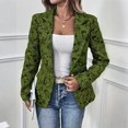 thumbnail image 2 of Women's Dressy Lapel Collar Vintage Floral Blazers | Business Casual Long Sleeve Suit Jacket with Faux Flap Pockets Button Closure Fall Office Outfits, 2 of 4