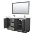 thumbnail image 5 of Wyndham Collection WCF111166DKGGTUNSM58 Icon 66" Free Standing Double Basin Vanity Set -, 5 of 7