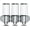 Colourless Set of 3, variant on CZQ 3 in 1 Chamber Wall Mounted Bathroom Shower Pump Dispenser Dispensers for The Shower Shampoo and Conditioner Dispenser Shower Dispenser 3 Chamber no Drill(17.6 oz Triple Colourless)