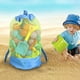 thumbnail image 5 of Bolsa de malla grande, almacenamiento de juguetes de playa, bolsa de malla plegable, mochila para nadar, viajes en la playa, juguetes no incluidos... brillar Electrónica, 5 of 5