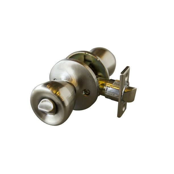 Design House Terrace Satin Nickel Privacy Bed/Bath Door Knob with