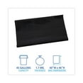 thumbnail image 4 of Boardwalk H8046WKK 40 in. x 46 in. 45 Gallon 1.7 mil Linear Low Density Industrial Flat Pack Can Liners - Black (100/Carton), 4 of 7