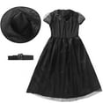 thumbnail image 1 of TJAZFJPA Robe de Printemps pour Filles Sorcière Filles Manches Courtes Unie Princesse Robe en Dentelle Robe de Danse Fête Robes Vêtements Robe de Pâques Filles, 1 of 6