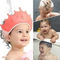 thumbnail image 4 of Bexikou Baby Bath Shower Cap Children Shampoo Shower Cap Yellow Crown Baby Bathing Hat Adjustable Baby Shower Visor Shampoo Bathing Hat for Preventing Shampoo Water into Eyes Ears, 4 of 5