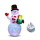 thumbnail image 1 of Adorno inflable de Navidad Decoración de muñeco de nieve LED giratorio FleinngHoz JD704962845, 1 of 7