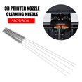 thumbnail image 1 of 5pcs Stainless Steel 3D Printer Nozzle Cleaning Needle Maintenance Accessory (0.4mm), 1 of 7