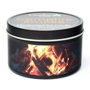 Candeo Candle, Campfire Smoke, Scented Soy Candle, 6oz Travel Tin