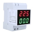 thumbnail image 1 of Voltímetro amperímetro con tubo Nixie LED, medidor de instalación en riel DIN de alta precisión, comprobador de corriente de voltaje multifuncional (CA 80-300 V, 0,2-99,9 A), 1 of 4