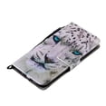 thumbnail image 4 of Allytech Flip PU Leather Case for iPhone 14 5G 2022 (6.1 inch), Hands Free Stand Magnetic Closure TPU Bumper Anti-Scratch Case for Apple iPhone 14, White Leopard, 4 of 6