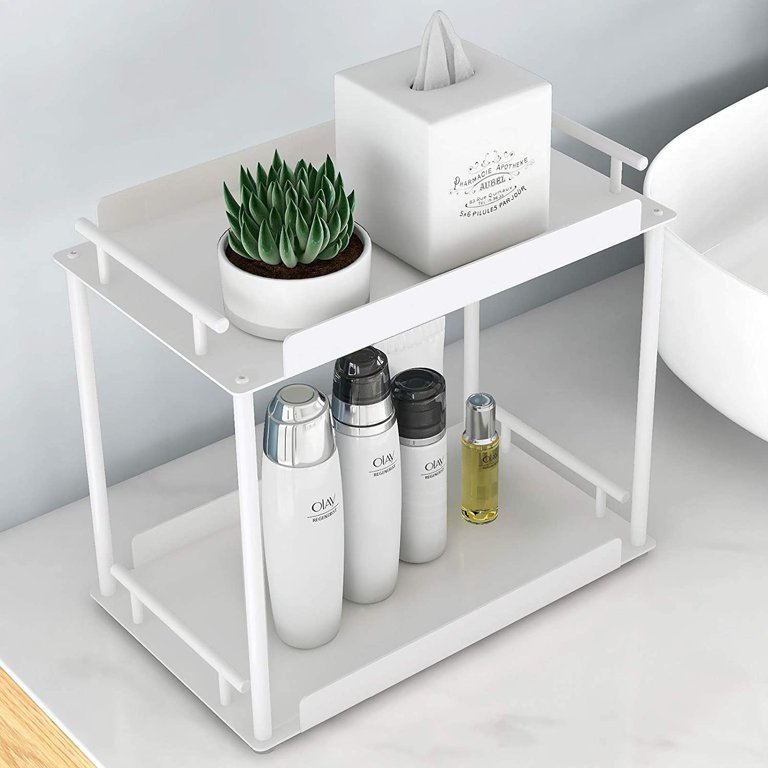 3pcs Bathroom Storage Rack, Under Bathroom Sink Organizers And Storage,  Multi-purpose Storage Shelf, 2-Tier Bathroom Countertop Shelves, Bathroom  Orga