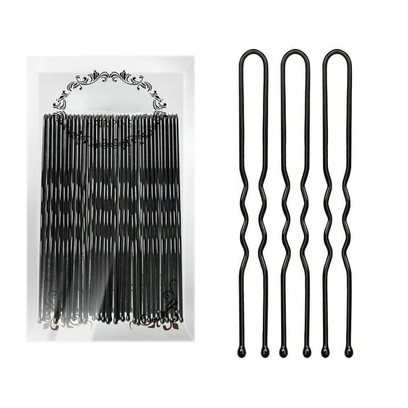 U Shaped Hair Pins for Buns, 100 PCS 2.8" Hair Pins for Women Hair Styling with Thick Hair