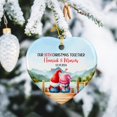 thumbnail image 3 of Personalized Our 10th Christmas Together Ceramic Ornament 2025, Customized Date & Names Couple Gnomes Xmas Ornament Gift for Wedding Anniversary, Mr & Mrs Gnome 10th Xmas Together Ceramic Ornament, 3 of 6