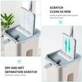 thumbnail image 3 of Flat Squeeze Mop Bucket Hand Free Wringing Stainless Steel Mop Non Hand Washing Mop Dust Push Mop Automatic Spinning Mop Self Wet & Dry Cleaning Microfiber Mop for Hardwood, 3 of 9