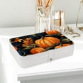thumbnail image 6 of Thanksgiving Portable PU Leather Earring Holder with Removable Compartment, Necklace Organizer, Display Case, and Storage Box, 6 of 6