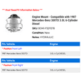 thumbnail image 2 of Engine Mount - Compatible with 1987 Mercedes-Benz 300TD 3.0L 6-Cylinder Diesel, 2 of 2