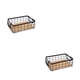 thumbnail image 3 of Injueey Cesta de alambre, rejilla metálica, almacenamiento de cosméticos de escritorio, multiusos con asas, organizador de cocina para baño, Type1 NO1, 3 of 6