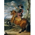 thumbnail image 2 of Valazquez, Diego 19x24 Black Ornate Wood Framed with Double Matting Museum Art Print Titled - Equestrian Portrait of the Count-Duke of Olivares, 2 of 4