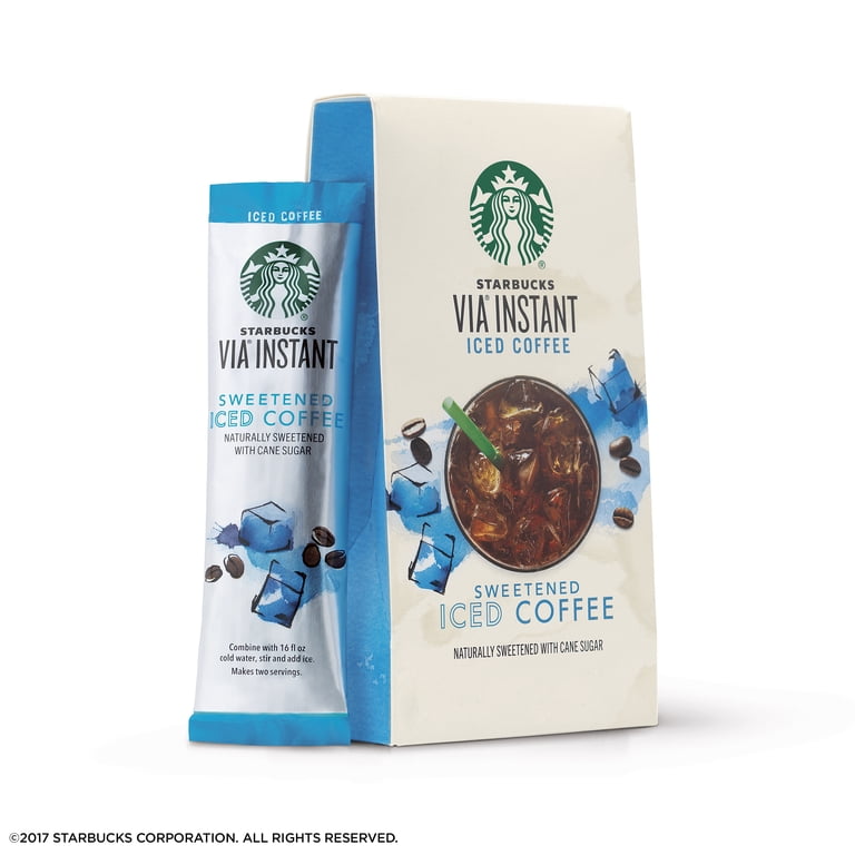 Starbucks at Home, Instant Sweetened Iced Coffee, 6 Ct, Medium