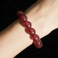 thumbnail image 4 of Flyshop Jewelry Natural Starlight Pigeon Blood Red Strawberry Crystal Bracelet (Bead Dia. 9mm), 4 of 7