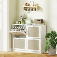 thumbnail image 2 of HOMCOM Armoire à Chaussures Étroite avec 4 Tiroirs Basculants pour Entrée Couloir Blanc, 2 of 10