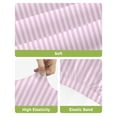 thumbnail image 4 of Pink White Stripe Bar Stool Covers Set of 6, Modern Minimalist Geometric Striped Stretch Washable Bar Chair Covers with Backs, Removable Pub Counter Height Chair Cover for Kitchen Dining Room Cafe, 4 of 7