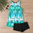 thumbnail image 5 of Women's Plus Size Bikini Set Printed Sling Two Piece Sexy Swimsuit for Beach Vacation Summer,Green,5XL, 5 of 7