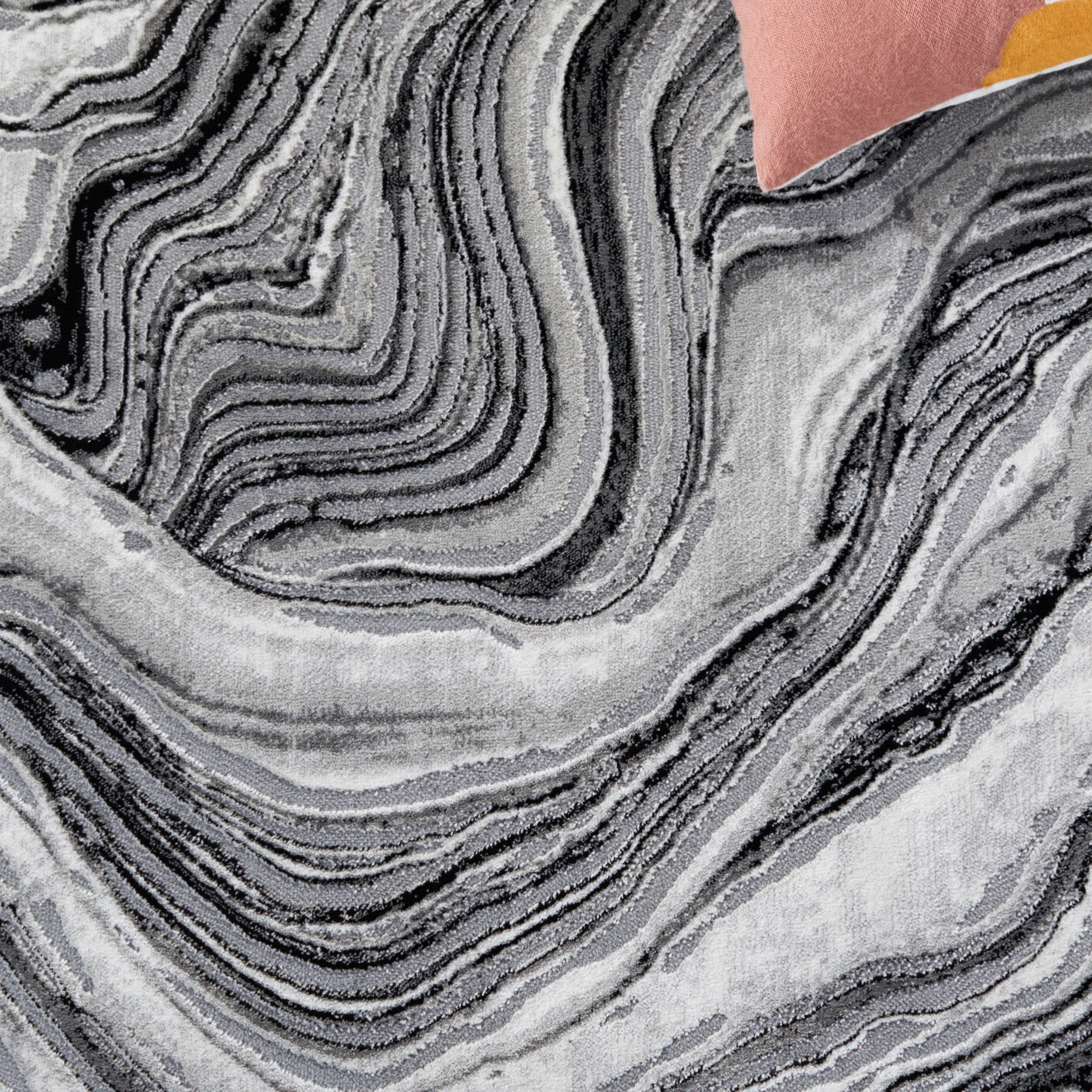 Safavieh Meadow Joey Abstract Area Rug, Black/Gray, 4' x 6'