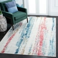 thumbnail image 3 of Safavieh Madison Lillian Abstract Area Rug, Ivory/Blue, 5'3" x 7'6", 3 of 15