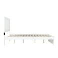 thumbnail image 5 of AFI NoHo 14" Queen Wood Platform Bed with Modern Panel Headboard and Footboard, White, 5 of 6