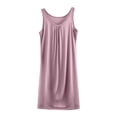 thumbnail image 5 of Aobny Cotton Christmas Family Pajamas Matching Sets Purple Women Nightgown Sleeveless Long Nightgowns for Women Plus Size,XXXXL, 5 of 6