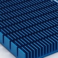 thumbnail image 4 of 2X High Quality Radiator Fin 150X74X10MM Mobile Phone Cooling Heatsink Radiator Cutting Slot Blue Aluminum Heatsink, 4 of 6