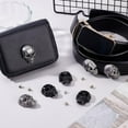 thumbnail image 4 of 12Pcs Skull Studs for Leather, Skull  Back Rivets, Punk Skull Head Stud Rivet, Metal Skull Decorative Buckle Studs, 4 of 6