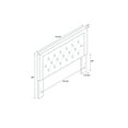 thumbnail image 3 of Linon Sibley Button Tufted King Headboard, Bella Dove Gray Linen Fabric, 3 of 3