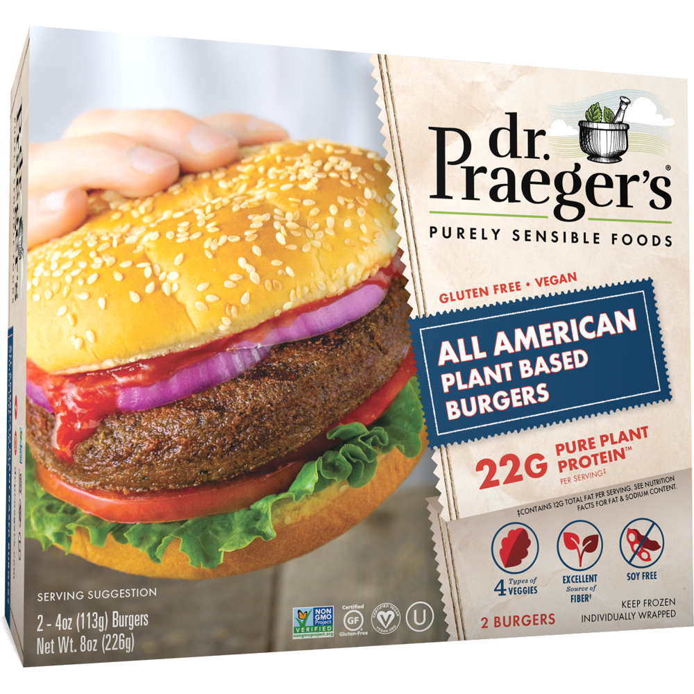 Dr. Praeger�s All American Veggie Burgers, 4 oz, 2 count