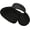 Black, variant on Women Sun Visor Fordable Wide Brim Summer Straw Hat Roll up Adjustable Beach Hat with Bowtie