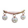 thumbnail image 1 of Women Brooch Bowknot Shape Anti-Rust Finish Shawl Clip with Faux Pearl Rhinestones Inlaid Sweaters Scarves Jackets Decorative Anti-exposure Pin, 1 of 8