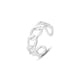 thumbnail image 1 of Anillo de plata de ley 925 con diseño sencillo, estilo frío, de alta gama, estilo retro, superpuesto, abierto, para mujer, 1 of 6