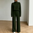 thumbnail image 5 of Yutgune Women's 2 Piece Sweatsuit Mock Neck Long Sleeve Sweatshirt Drawstring Wide Leg Pants Casual Lounge Set, 5 of 7