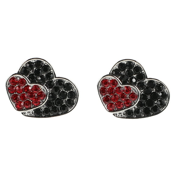 YEAHIBABY Cufflinks for Women Heart Shape Zinc Alloy 2Pcs