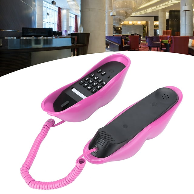 Larga Vida útil Unidad De Decoración Innovadora, Teléfono Divertido, Teléfono De Moda Con Forma De Labio Divertido, Duradero Para Tienda En Casa