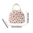 thumbnail image 3 of 6L Lunch Bag for Women Men Cute Corduroy Lunch Tote Bags Reusable Insulated Lunch Box Large Capacity Reusable Insulated Cooler for Work/Picnic/Travel, 3 of 4