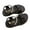 Black, variant on Otqutp Baby Ankle Support Footwear Kids Girls Sandal Summer Solid Flat Bottom Rubber Sole Bow Pearl Birthday Party School Sandals