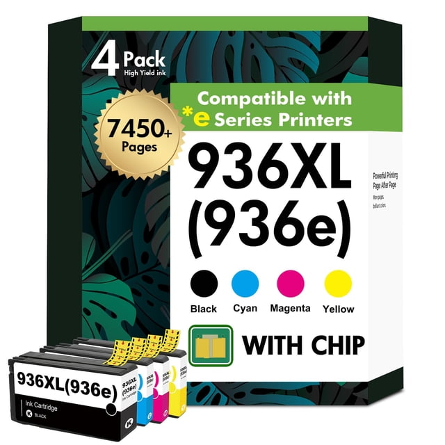Cartuchos de tinta compatibles H-Party 936XL negro y color, combo