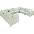 thumbnail image 1 of Meridian Furniture Julia Cream Velvet Modular Sectional, 1 of 5