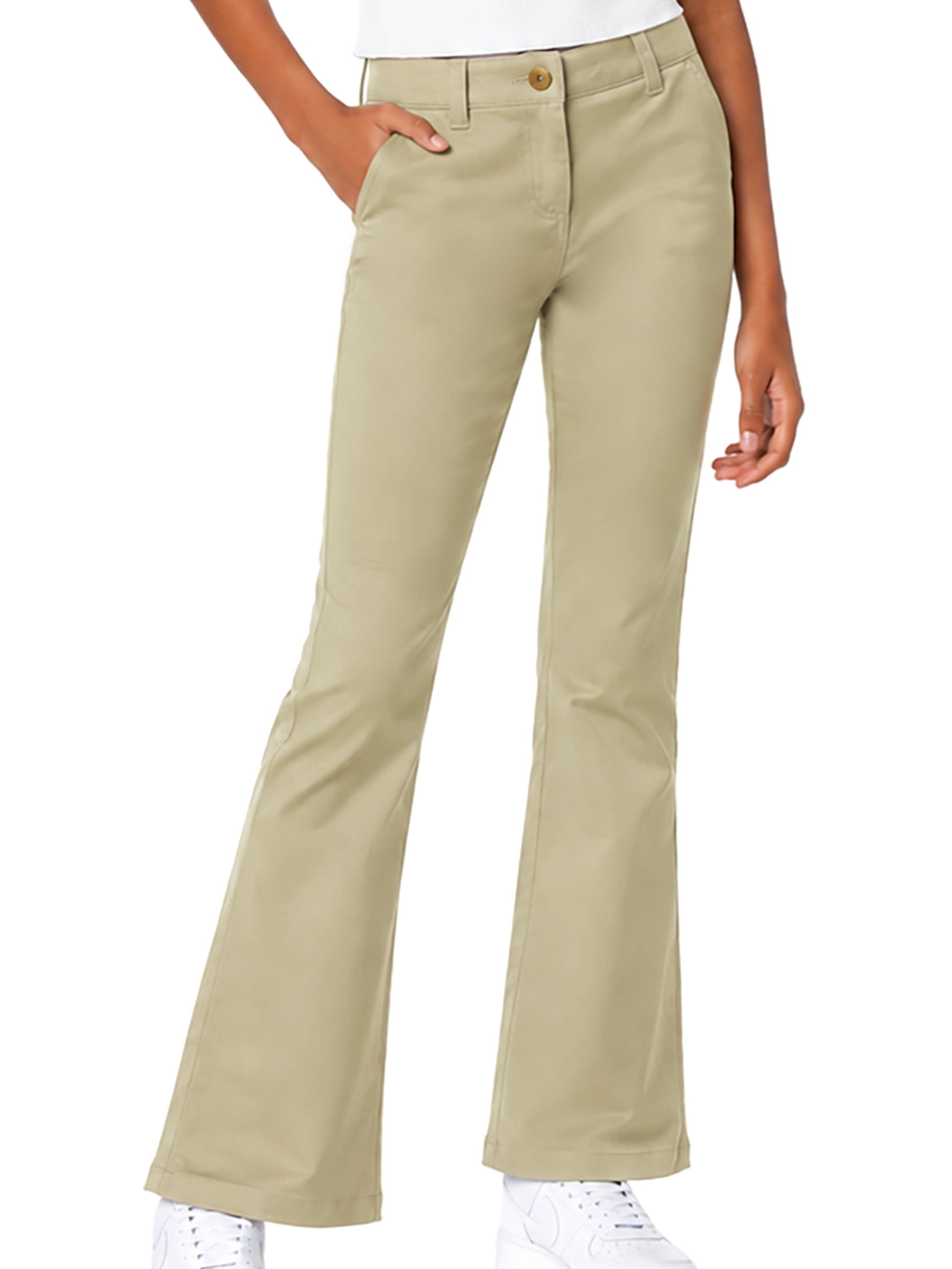 French Toast Girls School Uniform Stretch Twill Bootcit Leg Pants, Sizes 4-20