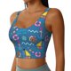 thumbnail image 2 of Balery Sailboat With Sailing Sujetadores deportivos con espalda cruzada para mujer, acolchados, sin costuras, de alto impacto, ideales para yoga, gimnasio, entrenamiento y fitness.-Large, 2 of 8