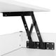 Yaheetech Table Basse Moderne avec Compartiment Caché et Rangement pour Salon, Blanc – image 5 sur 7