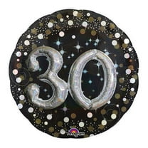 Burton & Burton 32" Packaged Sparkling 30th Multi Balloon
