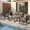 Grey, variant on Modern Patio Furniture Set, 4 Pieces Outdoor Conversation Set with Coffee Table, Metal Patio Furniture with 4" Washable Foam Cushions, Ships in 1 Box, Gray