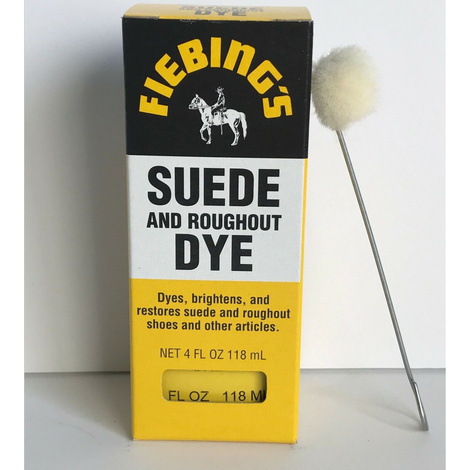FIEBINGS Grey Suede Dye 4 oz. with 